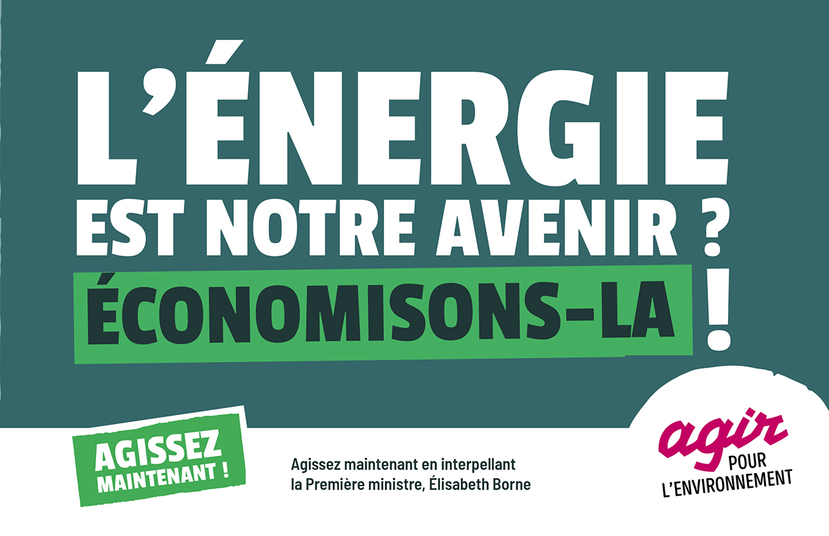 Plaquette de la campagne "L'énergie est notre avenir ? Économisons-la